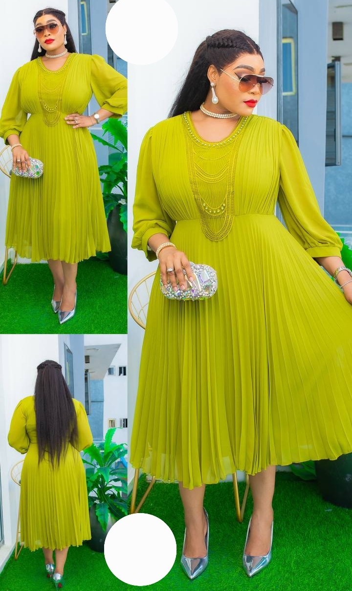 green_long_dress